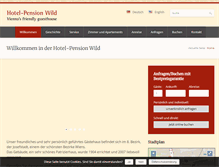 Tablet Screenshot of pension-wild.at